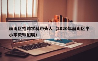 赫山区招聘学科带头人（2020年赫山区中小学教师招聘）