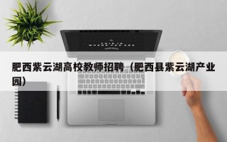 肥西紫云湖高校教师招聘（肥西县紫云湖产业园）