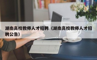 湖南高校教师人才招聘（湖南高校教师人才招聘公告）