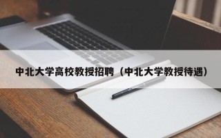中北大学高校教授招聘（中北大学教授待遇）